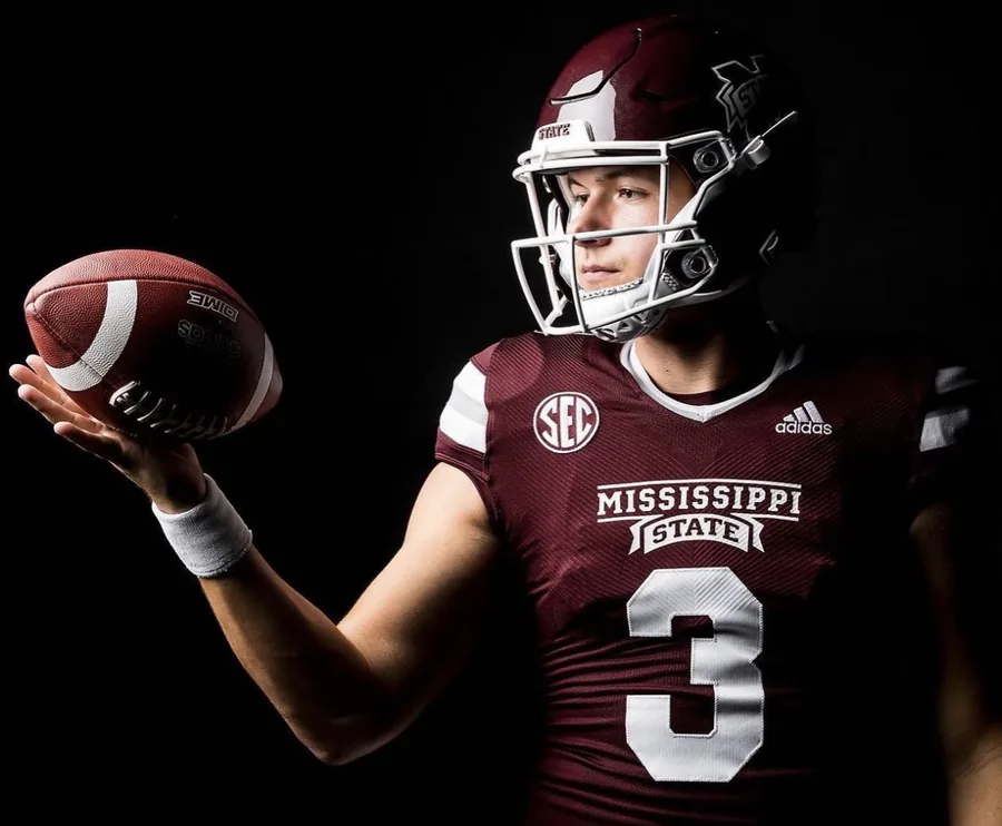Daniel Greek, founder of Absolve Marketing, during his college quarterback days