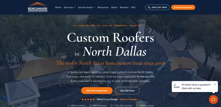 Home page of bmrac.com, built by Absolve Marketing.